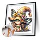 thumbnail image 5 of Kit Pintura Por Números Sobre Lienzo Arte Al Óleo Artesanal Pared Mariposa 40x40cm, 5 of 8
