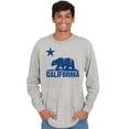 thumbnail image 5 of California Bear Distressed CA Flag Long Sleeve TShirt Men Women Brisco Brands X, 5 of 6