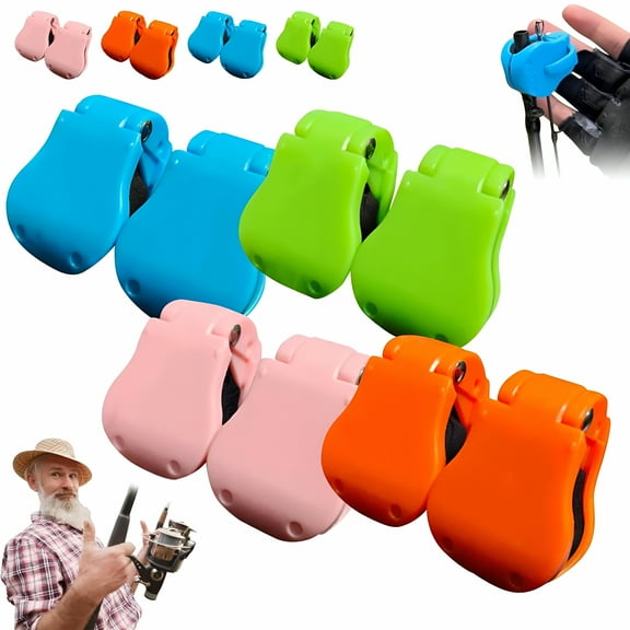 ACDANC 4Pack Multifunctional Rod Holder, New Multifunctional Fishing Rod Holder - Prevent Entanglement and Bumps, Portable Beach Fishing Pole Holder, Auto Fixed Clip On Wall Mount