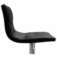 thumbnail image 3 of Best Master Tabouret de Bar Pivotant Moderne avec Look Cristal/tufté en Noir (Ensemble de 2), 3 of 3