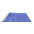 thumbnail image 2 of Ahgly Company Machine Washable Indoor Rectangle Oriental Blue Industrial Area Rugs, 2' x 3', 2 of 4