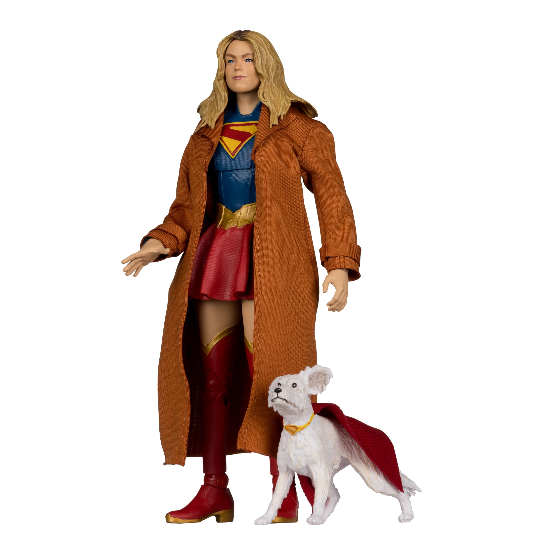 Supergirl and Krypto (DC Multiverse: Supergirl Movie) 7" Gold Label Action Figure Deluxe Theatrical Edition - McFarlane Toys