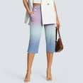 thumbnail image 2 of Bovemsi Women's High Waisted Yoga Capris Pants Crop Work Summer Casual Slacks Dress Pant High Waisted Leggings, 2 of 6