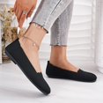 thumbnail image 5 of Women Knit Ballet Flats, Round Toe Scalloped Edge Slip On Flat Shoes, Breathable Soft Casual Dress Flats for Work Daily Walking, 5 of 9