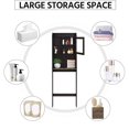 thumbnail image 5 of Sesslife Over the Toilet Bathroom Storage Cabinet, Freestanding Wooden Bathroom Organizer w/ Shelves, Space Saver Cabinet Storage, Espresso, 5 of 8
