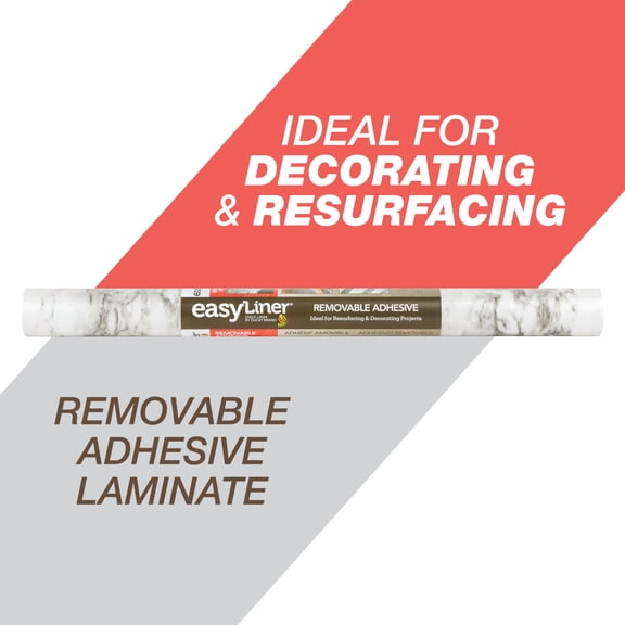 EasyLiner Adhesive Laminate 20 in. x 15 ft. Gray Marble Shelf Liner