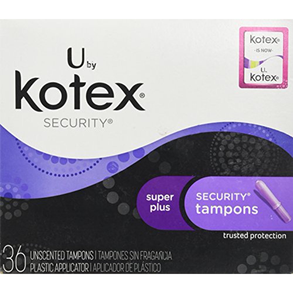 Kotex Security Tampons with Plastic Applicator, Super Plus Absorbency