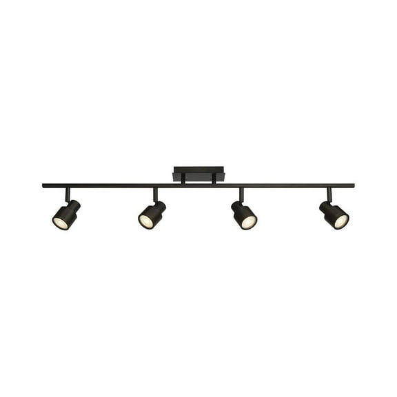Access Lighting 4 Light Adjustable LED Track in Matte Black Color