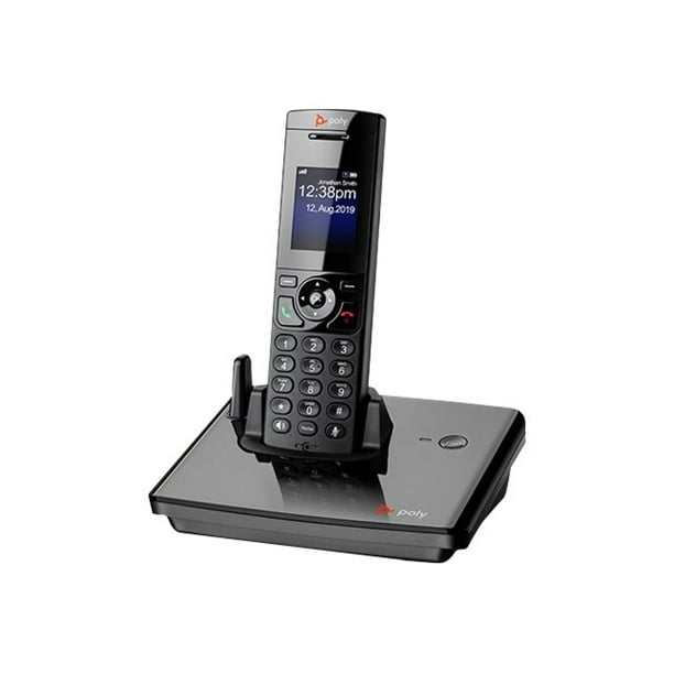 Poly VVX D230 - Cordless VoIP phone - DECT - 3-way call capability - SIP,  SDP - 4 lines 