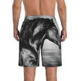 thumbnail image 3 of Naloa Running Horse Men's Beach Shorts, Surfing shorts, Swim trunks, Quick Dry Swim Trunks for Surfing Beach Fun - Small, 3 of 8