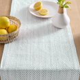 thumbnail image 4 of Chemin de table tissé Mainstays Azye, 35,56 l x 182,88 L, vert, 1 pièce, 4 of 5