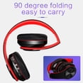 thumbnail image 5 of Active Noise Cancelling Bluetooth Headphones Over Ear Stereo Wireless with Deep Bass Built In Mic Airplane Adapter Foldable Comfort Fit for Travel Home Office, 5 of 9