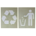 thumbnail image 2 of Recycle-Trash 2 Piece Stencil Set 14 Mil 8" X 10" Painting /Crafts/ Templates, 2 of 3