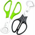 thumbnail image 1 of nipocaio Quail Egg Scissors Quail Egg Scissors Stainless Steel Quail Egg Opener Egg Shell Opener for Home, Kitchen, Restaurant 2 Pieces (Green and Black), 1 of 5