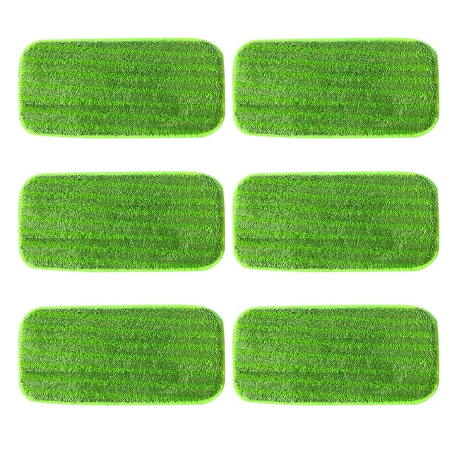 Under 10 Mop Cloth 6Pcs Washable Reusable Microfiber Mop Pads Compatible with Wet Hardwood and Floor Spray Mops