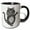 Black/White, variant on 3drose, Cute Funny Dancing Gray Tabby Kitty Cat Cartoon, 11oz Mug