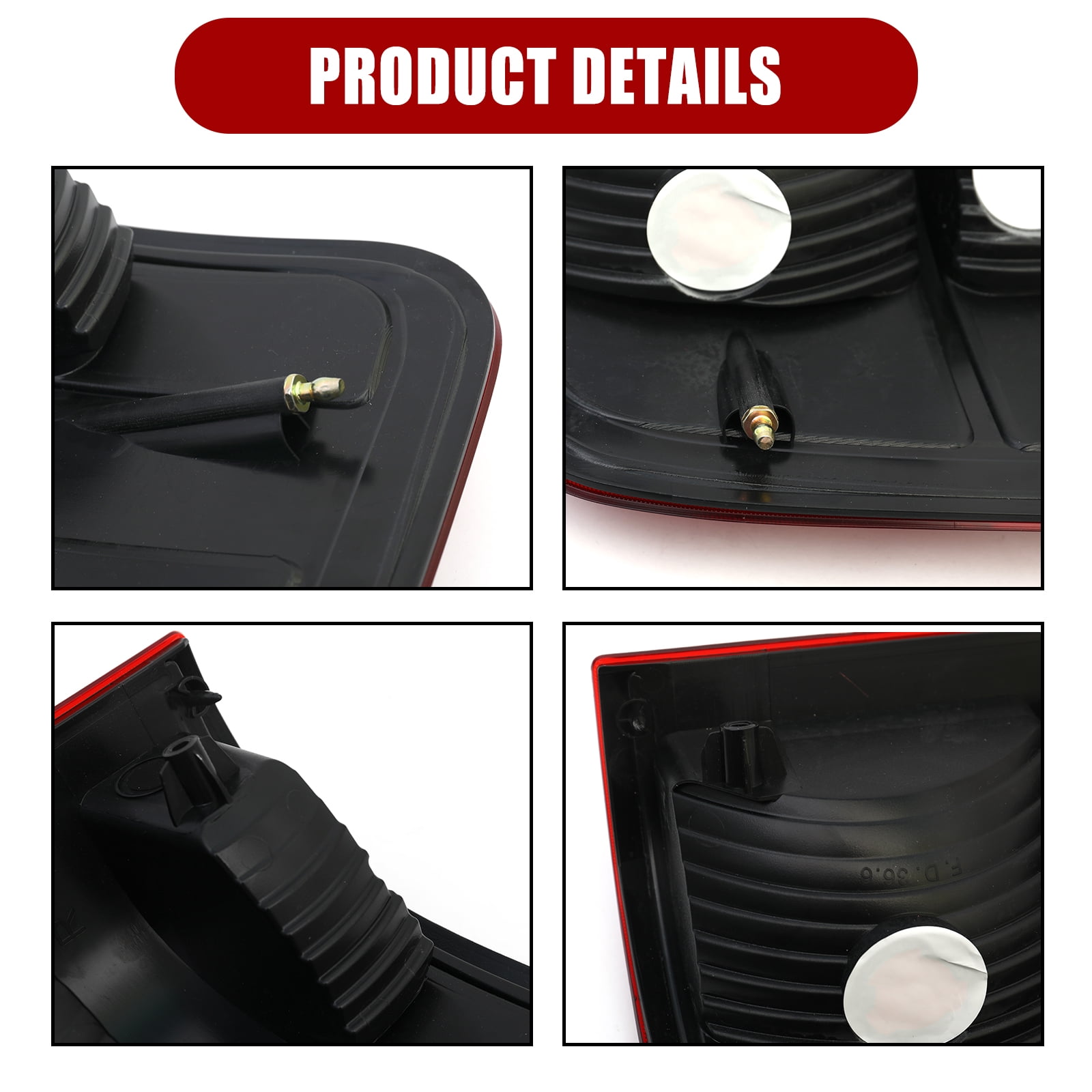 Tail Light Compatible With 2004 2005 2006 2007 2008 Ford F150 F-150 Driver and Passenger Side Rear Light Brake Lamps