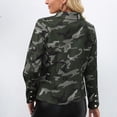 thumbnail image 5 of Defitshape Women's Casual Blazer Jacket Printed Slim Fit Fashion Cropped Outerwear Long Sleeve Notch Lapel Double Breasted Crop Suit Jacket Camo 4, 5 of 5