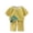 Green, variant on Odeerbi Kids Boys Girls Cotton Pajama Sets Cartoon Printed Loungewear Fashion Casual Round Neck Short Sleeve Tops Printed Shorts Pajamas Sets Yellow