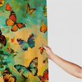 thumbnail image 3 of Orinice Butterflies Blue Sky Green Sky Bathroom Decor Set - Colorful Luxurious Graphic Print Polyester Fabric Fashion Decor Set with Hooks - Home Bathtubs Curtain Decoration Chic Modern Shower, 3 of 7