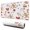 Red Christmas Gingerbread, variant on Long Mouse Pads for Desk,Dark Green Christmas Tree Pattern Desk Mats on Top Of Desks, Desk Mouse Pad Extra Large with 3mm Non-Slip Base and Stitched Edge for Gaming,Office,Work,Home 31.5x11.8in