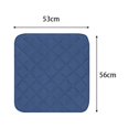 thumbnail image 3 of fastboy Coussins Réutilisables pour Fauteuils Roulants Protection Douce pour Sièges Scooters Aînés Bleu 56x53cm 1Set, 3 of 5