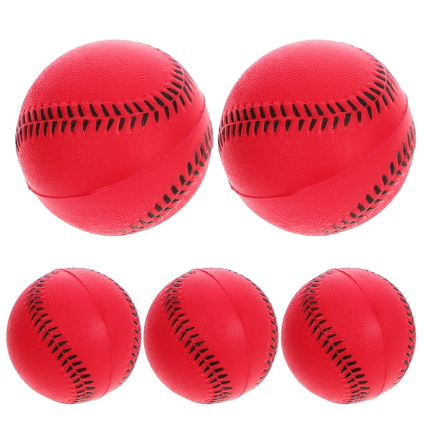 Pelotas de béisbol suaves de PU para entrenamiento, béisbol ligero para entrenamiento, 5 uds.