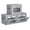 Grey, variant on Storage Bins with Lids - Front Opening Storage Box with Clear Window & Handles, Stackable Foldable Bins