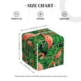 thumbnail image 4 of Kdxio Flamingo Print Tissue Box Cover,Square Decorative PU Leather Facial Paper Case Organizer Holder Dispenser for Bathroom,Night Stands,Desk,Car 5.2''X5.2''X5.2'', 4 of 8