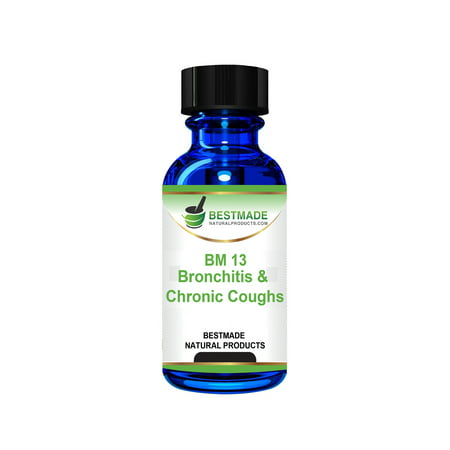 Bronchitis & Chronic Coughs BM13, 30mL, Supplement for Acute & Chronic Coughs, a Natural Remedy to Relieve Productive or Dry Coughs,Tightness in Chest & Bronchial Inflammation, (Best Meds For Bronchitis)
