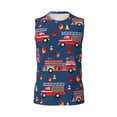 thumbnail image 4 of Yiaed Fire Truck 1 Print Men's Singlet Vests Summer Running Muscle Tank Tops Gym Undershirt Round Neck Sleeveless for man, 4 of 5
