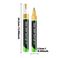 thumbnail image 3 of HCBY Gold Paint Touch Up Pen, 5.99in Weatherproof Stone Tablet Marker, 2mm Fine Tip Monument Repair Pen, Permanent Gold Marker for Gravestone Restoration, 3 of 9