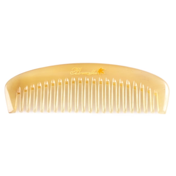 Peine de dientes anchos – Peine desenredante tipo brisa para cabello y barba – Peine de cuerno de oveja natural no estático para mujeres y hombres