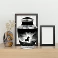 thumbnail image 4 of MUKTIVE Waterfall Burial Urn for Ashes for Men Cremation, Memorial Black Urns for Ashes Adult Dad, Large Horse Urn for Male & Female Funeral, Unique Urns, 10 Inch, 4 of 7