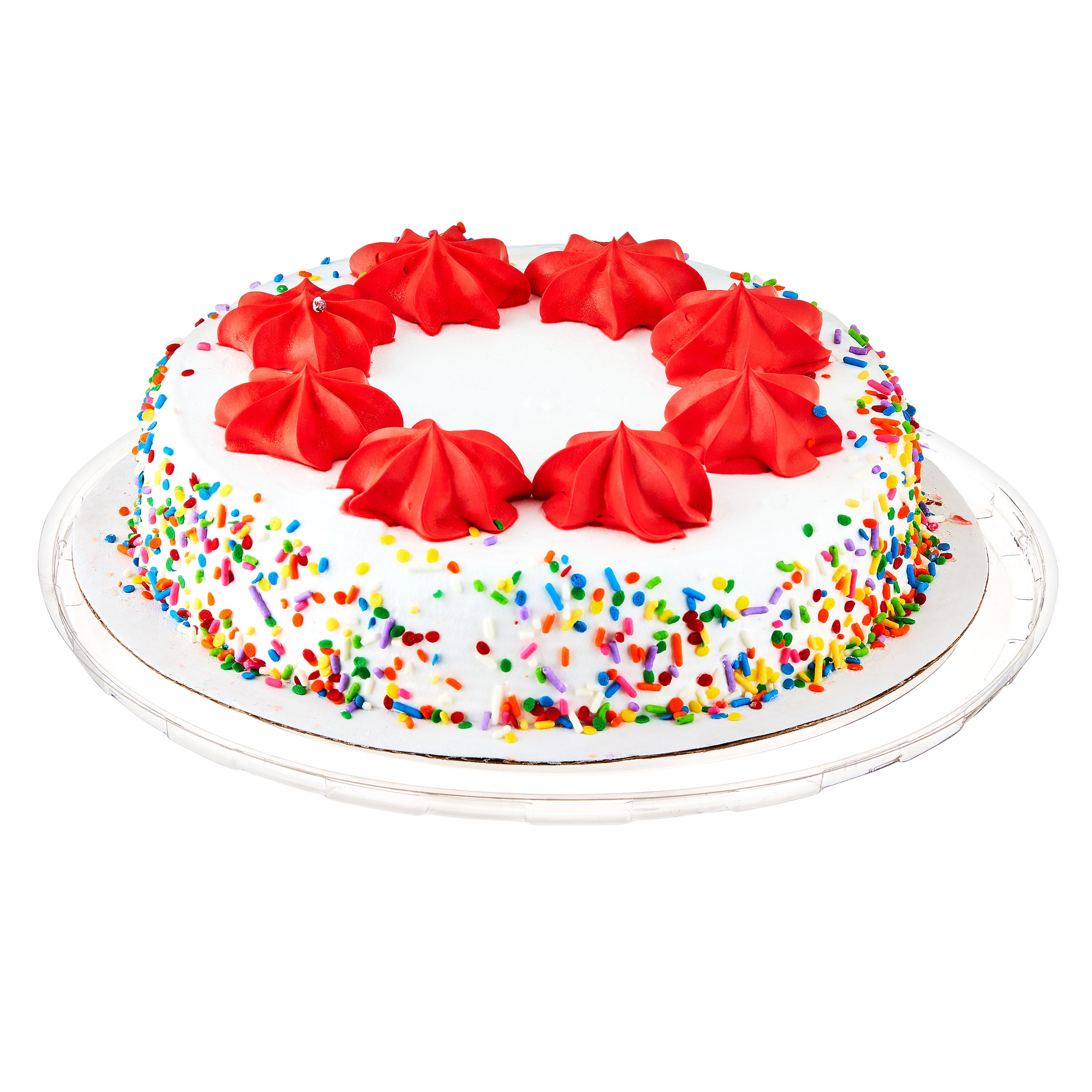 Marketside Vanilla Ice Cream Cake, Whipped Icing, Serves 9, 25oz (Frozen Ice Cream Cakes)