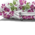 thumbnail image 4 of Floral Pet Bed, Spring Romantic Themed Pattern with Flowers Blooming Vintage Garden, Resistant Pad for Dogs and Cats Cushion with Removable Cover, 24" x 39", Dark Magenta Green White, by Ambesonne, 4 of 4