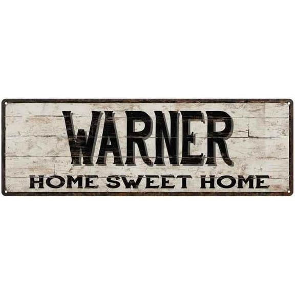 WARNER Rustic Home Sweet Home Sign Gift 6x18 Metal Decor 106180084344