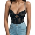 thumbnail image 3 of Everyday Bras for Women Long Sleeve Lace Lingerie Set Nature Underwear Women Lace Bra Set Sexy Compact Disc Music Satin Lace Sleepwear Set 34 Underwear Combo Offers for Men Mens Briefs Size Black S, 3 of 7