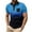 Light Blue, variant on WREESH Men's Gradient Sports Henley Shirts Pullover Zipper Short Sleeve Top with Pocket a Stylish Gradient Design for Active Men Blue