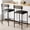 Gray, variant on EastVita Bar Stools Set of 2, Kitchen Bar Stools with Footrest, 25.5 Inches Upholstered Bar Chairs with Back, Counter Height Barstools for Counter Bar, Island, Easy Assembly, Rustic Black
