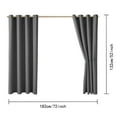 thumbnail image 2 of Outdoor Patio Curtains - Waterproof Blackout Thermal Insulated Drapes - Windproof Privacy Curtains for Pergola, Gazebo, Porch - UV Protection & Weather Resistant Outdoor Window Treatments, 2 of 4