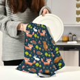 thumbnail image 6 of SKYSONIC Fox Kitchen Dish Towel Set of 4, 28 x 18 Inch Super Absorbent Soft Drying Cloth Tea Bar Towels, 6 of 7