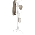 thumbnail image 1 of SONGMICS Perchero de Metal, Perchero de Pie, con 12 Ganchos y 4 Patas, Colgar Ropa, Sombrero y Bolso, Entrada, Salón, Dormitorio, Blanco, 1 of 5