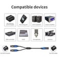 thumbnail image 3 of XLR Splitter Cable, XLR Balanced Cord 3 Pin Prevent Interference 23.6in HiFi Sound Double Layer Shielding Noise Reduction  for Microphone, 3 of 7