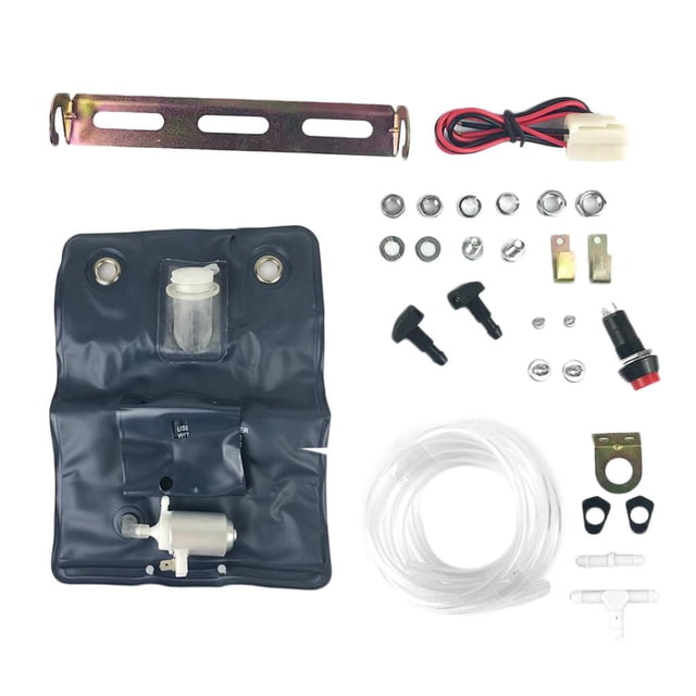 Motor Universal De La Bomba De La ra Del Limpiaparabrisas Del Parabrisas De 12V 1.1L Para El Camión Del Autobús De Van Del Coche Baoblaze Bomba de lavado de parabrisas de automóviles