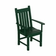 thumbnail image 5 of WestinTrends Malibu 5 Piece Outdoor Dining Set, All Weather Poly Lumber Patio Table and Chairs Furniture Set, 43" Square Dining Table with Umbrella Hole and 4 Arm Chairs, Dark Green, 5 of 8