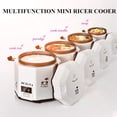 thumbnail image 3 of DCIGNA Mini olla de arroz de 1,2 l, lonchera eléctrica, viajes, pequeña olla antiadherente extraíble, función de mantener el calor, adecuada para 1 a 2 personas, para cocinar sopa, arroz, guisos,, 3 of 5