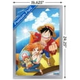 thumbnail image 3 of One Piece: Fishman Island - Luffy, Nami, Tony Tony Chopper Wall Poster, 14.725" x 22.375" Framed, 3 of 4