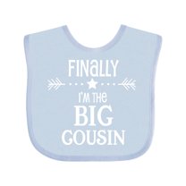 Inktastic Finally I'm the Big Cousin Boys or Girls Baby Bib
