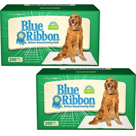 Blue Ribbon Deluxe Housetraining Pads, 200ct, pack of 2, 400ct total